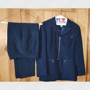 Design by Pat Argenti 100% Silk Women's Pants Suit Sz 8P